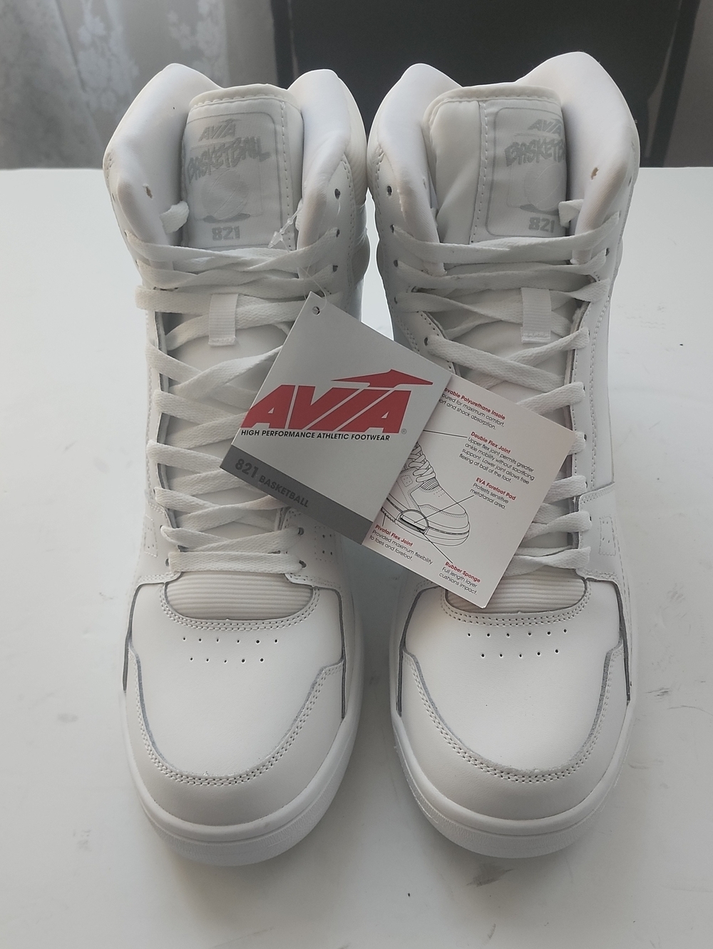 Avia Men's White High-Top Athletic Basketball Sneakers
